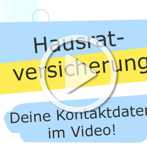 Hausratversicherung Erklärvideo mit eigener Figur